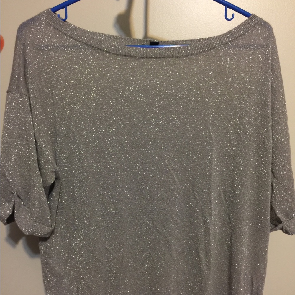 Loft sparkling silver top